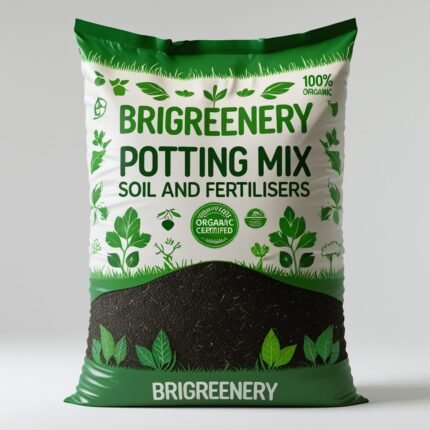 BriGreenery Potting Mix | Soil for Plants | Fertilizer poting Mix for Plants Home Garden | Made with Vermi Coco Pit Neem Cake etc
